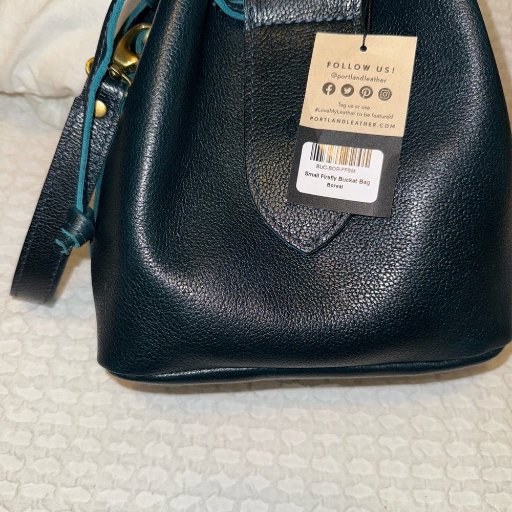 Portland Leather Goods Boreal Small Firefly and petunia flair